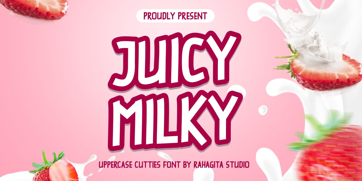 Font Juicy Milky